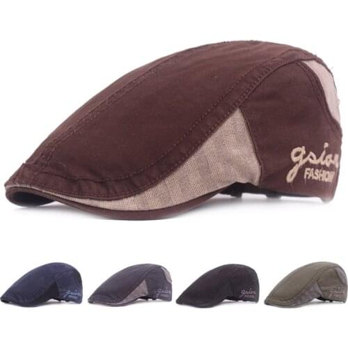 Summer Man Hat Golf Driving Beret Fashion Cabbie Newsboy Cap Men Ivy Hat Peaky Blinders Hat for Men Sun Flat Men Classic Berets