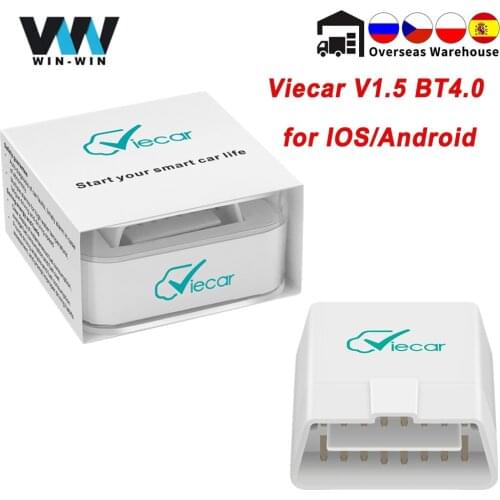 ELM 327 V1.5 Viecar OBD2 Bluetooth 4.0 elm327 V1.5 PIC18F25K80 for IOS/Android OBD OBD2 Auto Scanner Car Diagnostic Scaner Tool