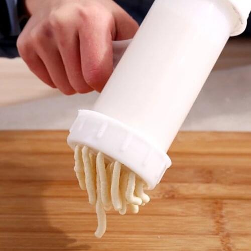 Noodle Maker Plastic Noodle Pressing Machine E-Shaped Hand-Operated Pasta Maker With 7 Pressing Moulds Household Noodle Tool