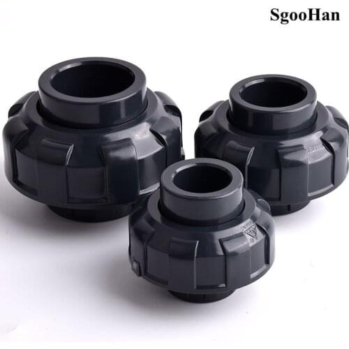 1pc I.D 20~63mm PVC Union Quick ConnectorWater Supply Pipe Garden Irrigation Connector Aquarium Fish Tank Accessories