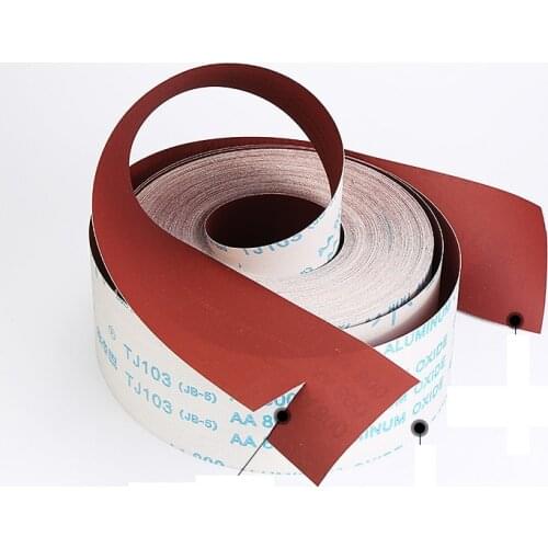 1Meter Hand tore emery cloth roll, abrasive belt, soft sand, sand paper, metal, wood root carving furniture polish burnish