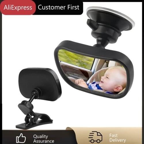 2 In 1 Car Rear View Mirror Car Accessories For Baby Child Car Safety Back Seat Mirror Adjustable Baby Facing View Rear Monitor