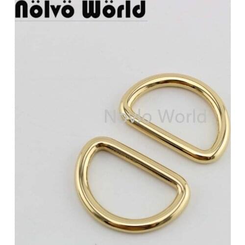 Nolvo World 5-20-50pcs 4 colors 31.7*20mm metal D ring die casting,1-1/4" buckles accessories