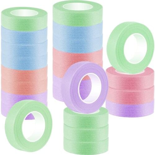 20pcs Eyelash Extension Tools Colorful Tape Under Eye Eyelash Extension Tape Eye Pads Individual Lashes Tools Lash Tape