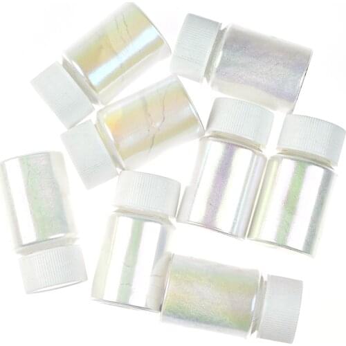 8Bottle/lot Chameleon Dust Nail Art Pearl Powder Shiny Pearlescent Mica Epoxy Resin Mineral Soap Manicure Pigment Superfine DG#6