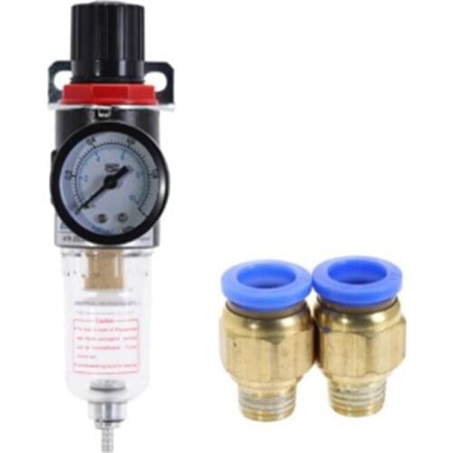 AFR2000 Air Pressure Reducing Regulator Water Oil Separator Trap Filter Lubricators Compressor with 4 6 8 10 12mm Quick Fittings