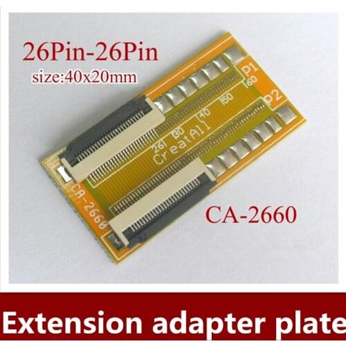 Free shippinf 5pcs 26pin 0.5mm FFC FPC connector for flat soft line extend adapter board FFC switching button