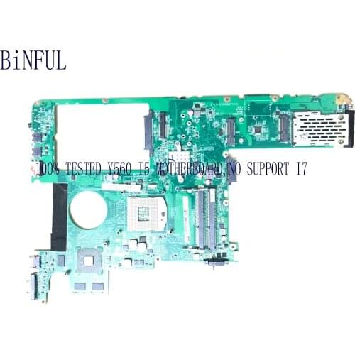 BiNFUL SUPER TESTED DAKL3AMB8E0 LAPTOP MOTHEBOARD FOR LENOVO Y560 NOTEBOOK WITH VIDEO CARD SUPPORT ONLY I5 I3