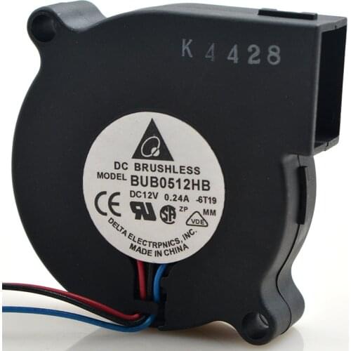 Original for delta BUB0512HB 5CM 5015 fan centrifugal turbine cooling fan 12V 0.24A