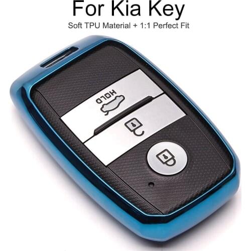 TPU Car Key Cover Case Cap For KIA Rio x line 2 3 4 K2 Sportage 4 Cerato Ceed Forte K3 Optima K5 2019 Key Chain Ring Accessories