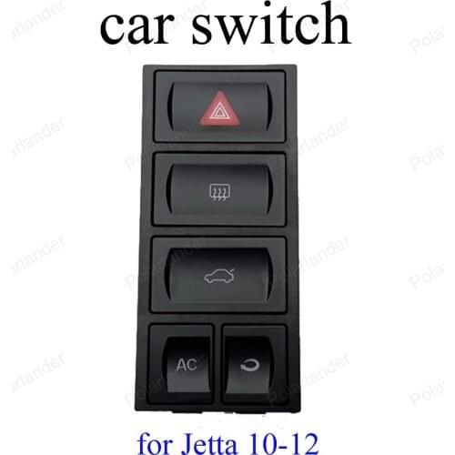 For J-etta 10-12 Car Switch 1GD 953 529 h AC Trunk defrost Double Flash switch button