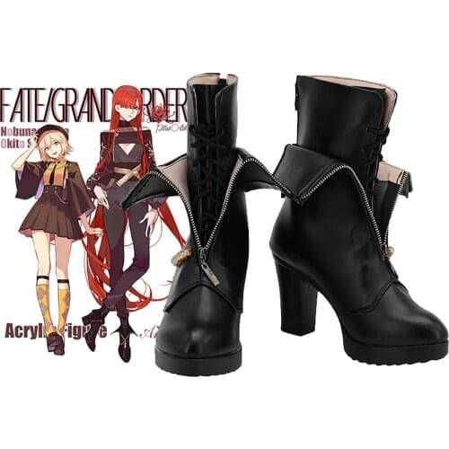 Fate Grand Order Oda Nobunaga Demon King Nobunaga Cosplay Boots High Heel Shoes Custom Made
