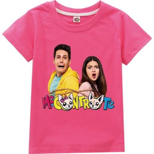 New Summer Children Cartoon Clothing Me Contro Te TShirt Kids Girls T-Shirt Summer Baby Boys 100% Cotton Tops Toddler Tees Short