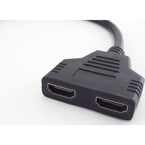 HDMI-compatible Cable 1 In 2 Out Splitter Cable male to 2 female connector Switcher Adapter Converter For HDTV Tablet XBOX 1080P