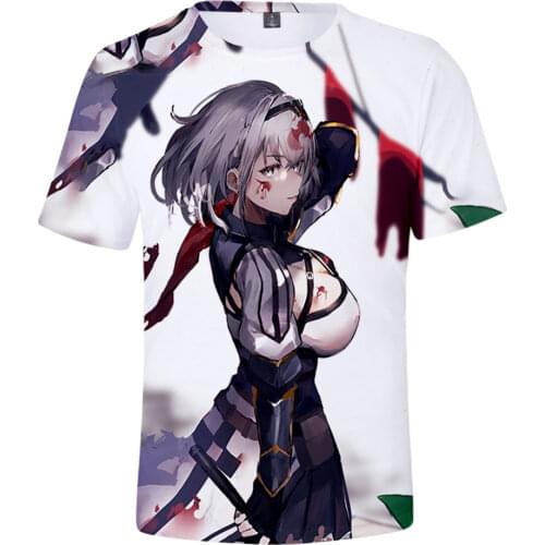 HOLOLIVE VTuber Shirogane Noel 3D Printed Spring Summer Preppy Men/Women Street Clothes T-shirt Streetwear Kawaii style