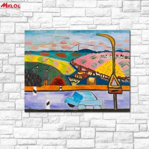 IDA KERKOVIUS-Landschaft bei Stuttgart 1962 Painting Living Room Home Decoration Oil Painting on Canvas Wall Painting no fram