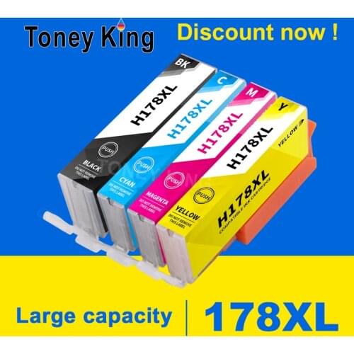 Ink Cartridge for HP 178 for HP178 178XL Photosmart 5510 5515 6510 6515 6520 7510 7515 B109a B109n B110a Printer Cartridges