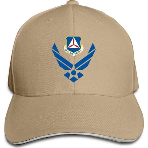 Cap For Men Women 2021 Air Force Symbol With Cradled Civil Air Patrol Shield Adjustable Baseball Caps Vintage Sandwich Cap