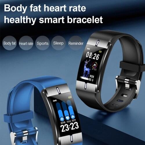 Body Fat Monitor Smart watch Fitness Tracker sport smart bracelet Men Women Sleep tracker Calories Gym Smart Bracelet Heart Rate Smart band Wristband incoming call message remider for IOS Android phone pk f1 q18 e18