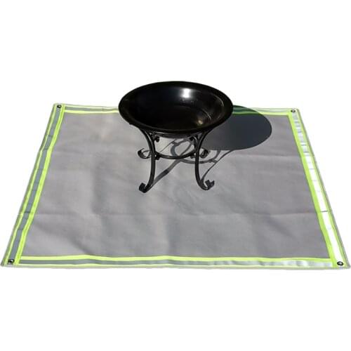 Ember Mat | 67" x 60" | Fire Pit Mat | Grill Mat | Protect Your Deck, Patio, Lawn or Campsite from Popping Embers