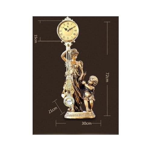 CREATIVE DECORATIVE LIVING ROOM ANTIQUE CLOCK DECORATION CLASSICAL CRAFT CLOCKS FASHION CREATIVE DESKTOP CLOCK DECORATIONS