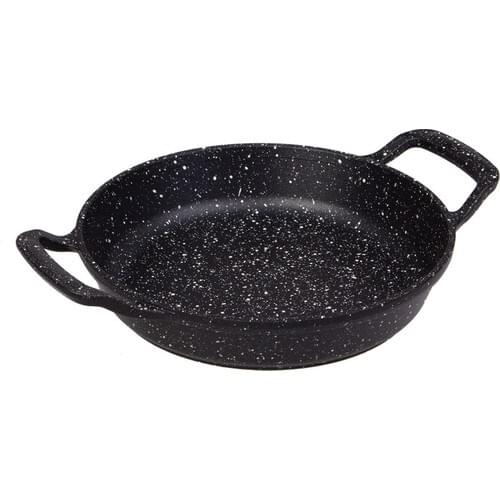 Modernica Cast Iron Cooking Egg Cooking Sahanı Pan Granite Coating Black Diamond Copper Gray 18-20-22 cm. Made In Turkey