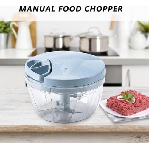 Powerful Meat Grinder Hand-power Food Chopper Mincer Mixer Blender to Chop Meat Fruit Vegetable Nuts Shredders