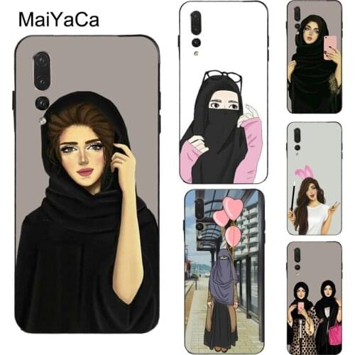 Muslim Islamic Eyes Arabic Hijab Girl Case For Huawei P Smart 2019 Z P20 P30 P40 Pro P10 Lite Mate 20 30 Pro10 Lite Cover