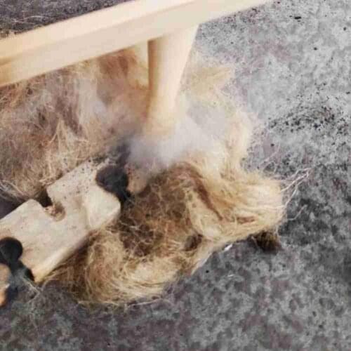 Natural Jute Silk Outdoor Fire Kindling Drilling Wood Tinder Oil Silk Sucker Bird Nest Handmade Cage Outdoor Barbecue Tool