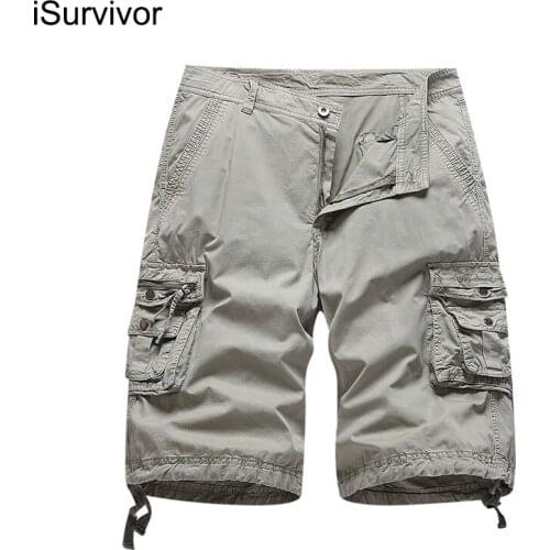 2021 Summer New Mens Workwear Shorts Large Size Loose Multi-pocket Five-point Pants Casual Pants Fashion City