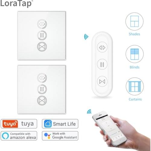 Tuya Smart Life Curtain Switch Remote Control Blinds Engine Roller Shutter RF+WIFI App Timer Google Home Aelxa Echo Smart Home