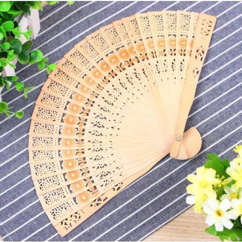 Personalized Wedding Fan Wooden Ladies Hand Fan With Gift Organza Bag,Customized Wedding Favors LX2595