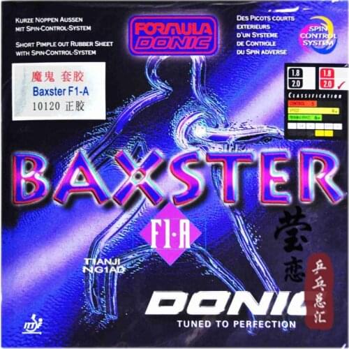 Original Donic BAXSTER F1.A 10120 table tennis rubber table tennis blade table tennis rackets racquet sports