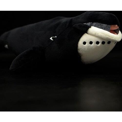 43cm Long Real Life Bowhead Whale Stuffed Animals Toys Extra Soft Realistic Sea Life Whales Plush Toy Gifts For Kids