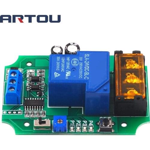 24V High Power Relay Module Self-locking Delay Power Off Switch On and Off One Button Start and Stop Switch Board