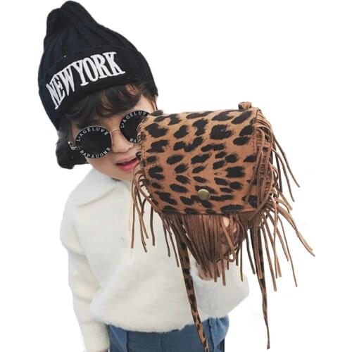 Toddler Baby Girls Shoulder Bag Kid Crossbody Small Coin Purse Leather Cute Girls Bags Children Tassels Handbags