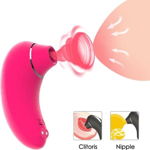 Clit Sucker Vibrator Nipple Sucking Clitoris Vagina Stimulator Sex Oral Licking Blowjob Tongue Vibrating Sex Toys for Women