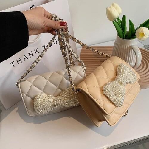 Vintage Chain Small PU Leather Crossbody Shoulder Bags for Women 2021 Fashion Ladies Travel Handbags Small Travel Tote Purse