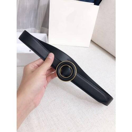 2020 Vintage Fashion Genuine Leather Luxury Designer Black Belt for Women Dresses Jeans Grosse Ceinture Femme Long Belt Pемень