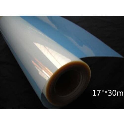 6 rolls 17"*30m waterproof milky color inkjet film roll for screen printing for wholesale