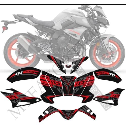 Motorcycle Tank Pad Protector For Yamaha MT10 FZ MT - 10 Stickers Fairing Fender Knee Decal Fuel 2016 2017 2018 2019 2020 2021