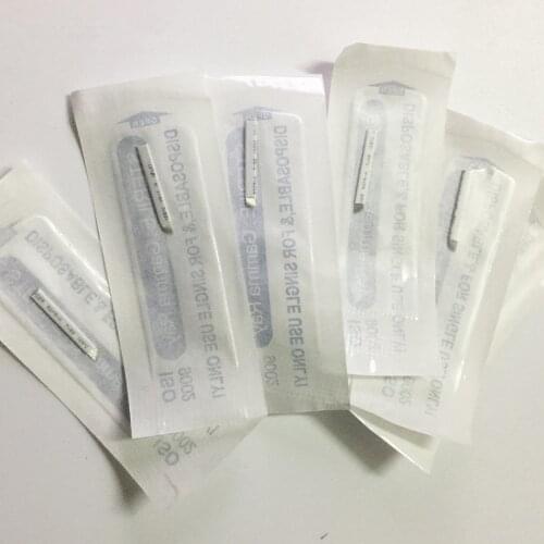 100pcs 9 Pin Eyebrow Manual Blades For Permanent Makeup 3D Embroidery Eyebrow Tattoo Manual Pen