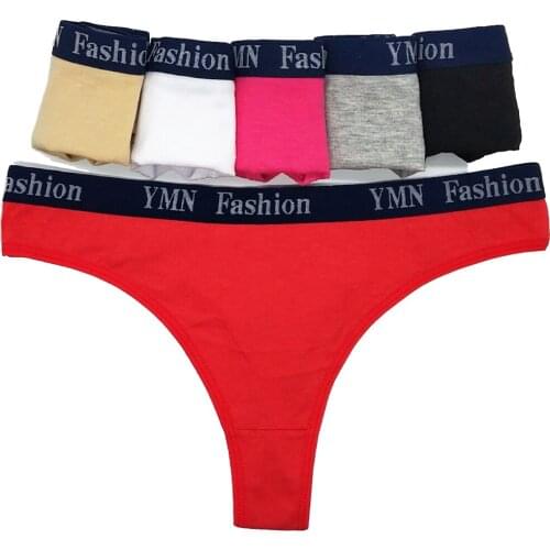 12 Pcs/Lot Ladies G String Femme Solid Color Cotton Panties Sexy Thongs Tangas Mujer Underwear Women Lingerie Intimates Fashion