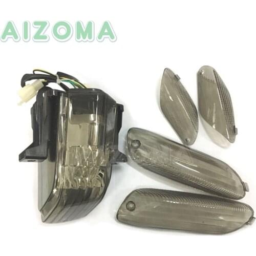 5pcs Motorcycle LED Rear Brake Stop Taillight w/ Turn Signal Light For Aprilia RSVR RSV1000R Factory RSV 1000 R 2006-2010