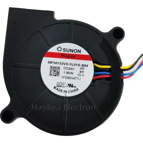 50mm Blower New For Sunon MF50152VX-1L01C-Q99 MF50152VX-1L01C-s99 5015 DC 24v 1.95W PWM blower Cooling fan 50*50*15MM
