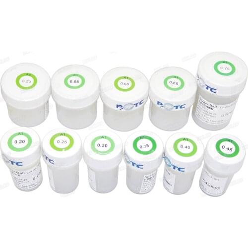 Free Shipping Qwin 250K 0.3MM 0.5MM 0.55MM 0.6MM Leaded Solder Tin Balls For IC Chip BGA Reballing Rework Solder Ball