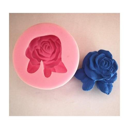 Ree shipping handmade soap silica gel mould candle soap mould silicone mold for DIY one rose