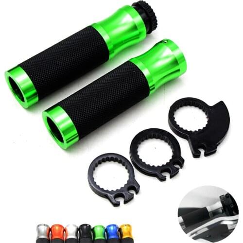 CNC 7/8" Universal Motorcycle Handlebar Grips Dirt Bike Handle Hand Bar For kawasaki er6n zx9r versys 650cc zr750 zephyr z750s
