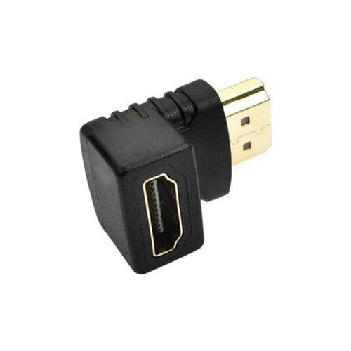 DHL shipping 2000pcs/lot HDMI Male to HDMI Female Right Angle Adapter Converter 90 Degree