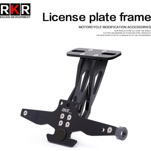 For CFMOTO 250NK CNC NK250 Motorcycle Adjustable Aluminum License Plate Number Frame Holder Bracket